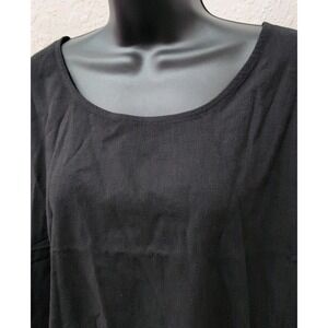 NWT FRESH PRODUCE Avila Black Short Sleeve‎ Boxy Cuffed Sleeve Size XXL